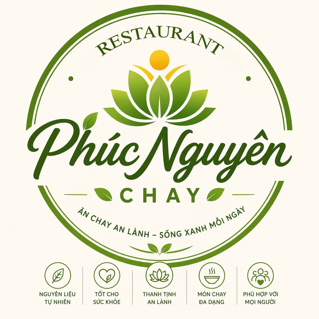Logo Nhà Hàng Chay Phúc Nguyên